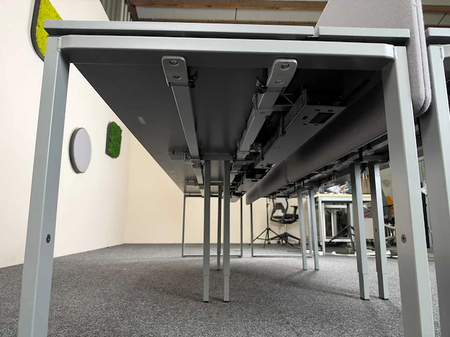 Bene - 6-persoons werkplaats inclusief 6 x vitra id bureaustoelen - bureau - afbeelding 4 van  14