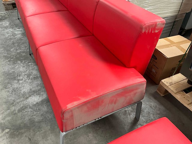 Bene kunstlederen modulaire zitbank - afbeelding 6 van  9