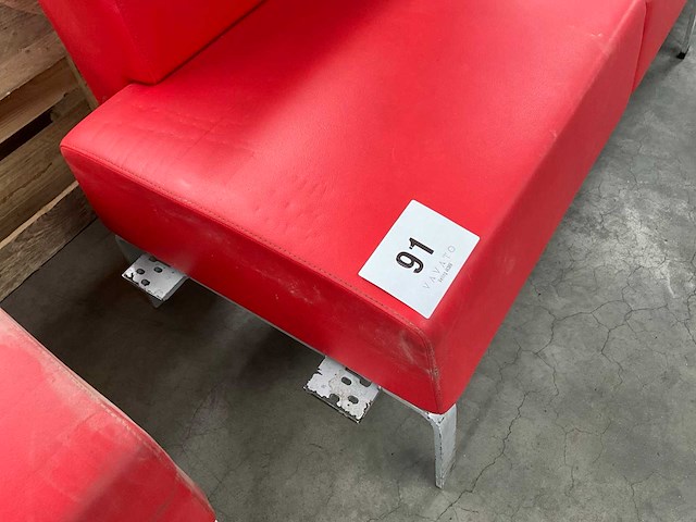 Bene kunstlederen modulaire zitbank - afbeelding 2 van  7