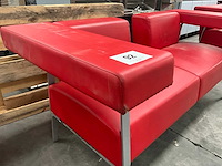 Bene kunstlederen modulaire zitbank - afbeelding 4 van  8