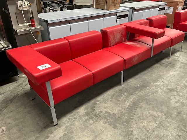 Bene kunstlederen modulaire zitbank - afbeelding 1 van  11