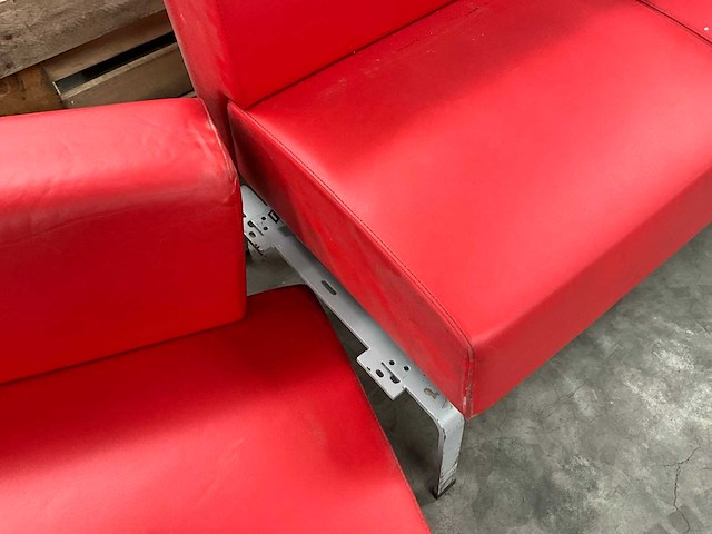 Bene kunstlederen modulaire zitbank - afbeelding 3 van  4