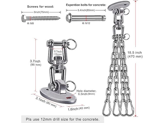 Benelabel bokszakhanger - afbeelding 2 van  6