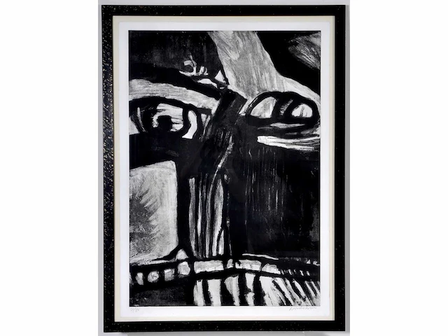 Bengt lindström - vissage - ets/ aquatint - inglijst - afbeelding 5 van  8
