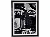 Bengt lindström - vissage - ets/ aquatint - inglijst