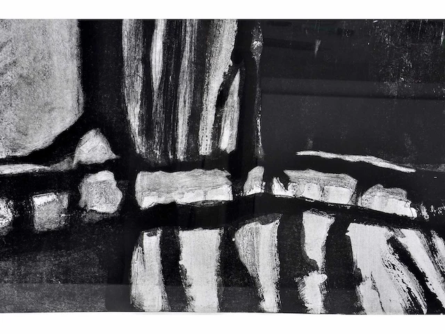 Bengt lindström - vissage - ets/ aquatint - inglijst - afbeelding 6 van  8
