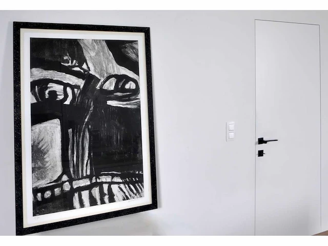 Bengt lindström - vissage - ets/ aquatint - inglijst - afbeelding 3 van  8