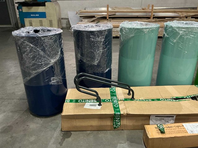 Benito metalen design vuilnisbak (5x) - afbeelding 2 van  5