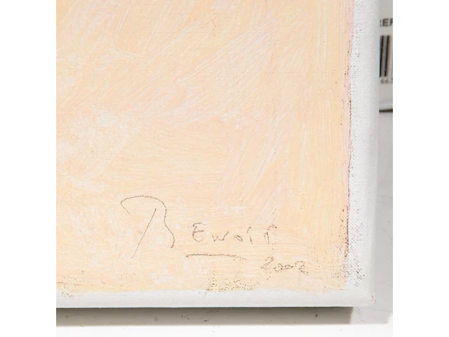 Benoît van innis (1960-2024), 'man op canapé', 2002, oil on canvas 46 x 55 cm. (18.10 x 21.64 in.) - afbeelding 4 van  6