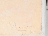 Benoît van innis (1960-2024), 'man op canapé', 2002, oil on canvas 46 x 55 cm. (18.10 x 21.64 in.) - afbeelding 4 van  6