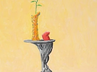 Benoît van innis (1960-2024), 'man op canapé', 2002, oil on canvas 46 x 55 cm. (18.10 x 21.64 in.) - afbeelding 6 van  6