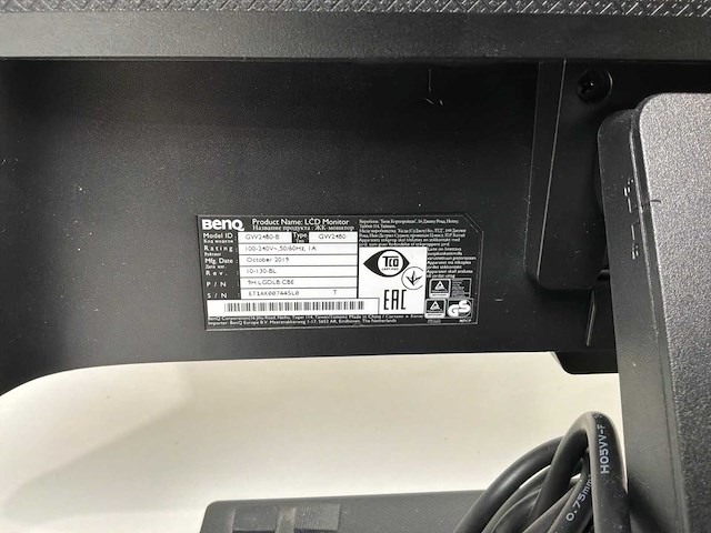 Benq gw2480 monitor (2x) - afbeelding 3 van  4