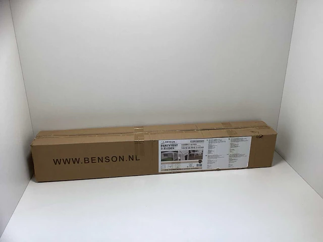 Benson - benson outdoor partytent gazebo met 3 wanden - 2900x2900x2450mm - 90g/m^2 - afbeelding 2 van  6