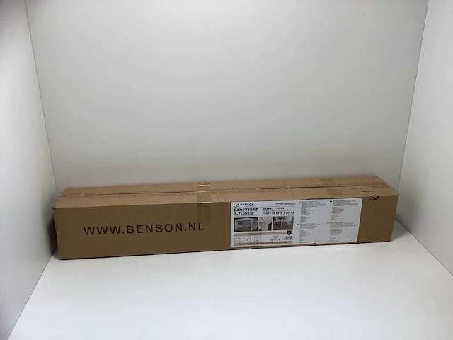 Benson - benson outdoor partytent gazebo met 3 wanden - 2900x2900x2450mm - 90g/m^2 - afbeelding 3 van  6