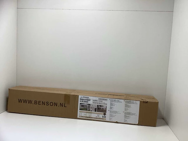 Benson - benson outdoor partytent gazebo met 3 wanden - 2900x2900x2450mm - 90g/m^2 - afbeelding 4 van  6