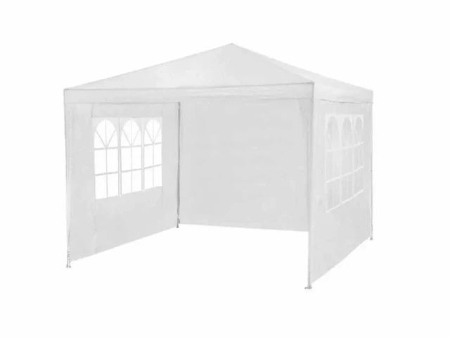 Benson - benson outdoor partytent gazebo met 3 wanden - 2900x2900x2450mm - 90g/m^2 - afbeelding 5 van  6