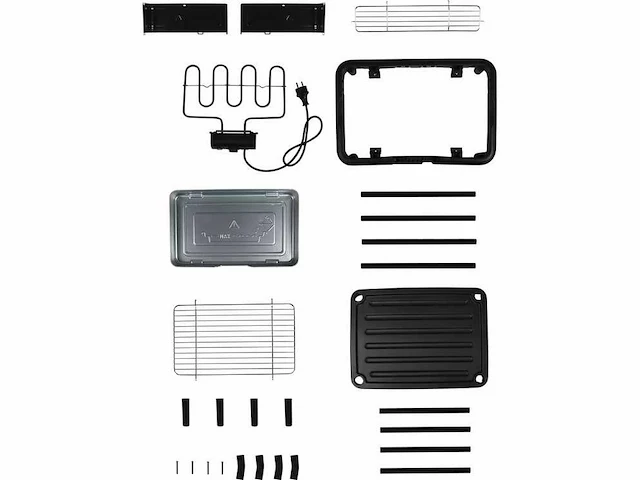 Benson elektrische barbecue grill - 1800-2200w - zwart - afbeelding 3 van  6