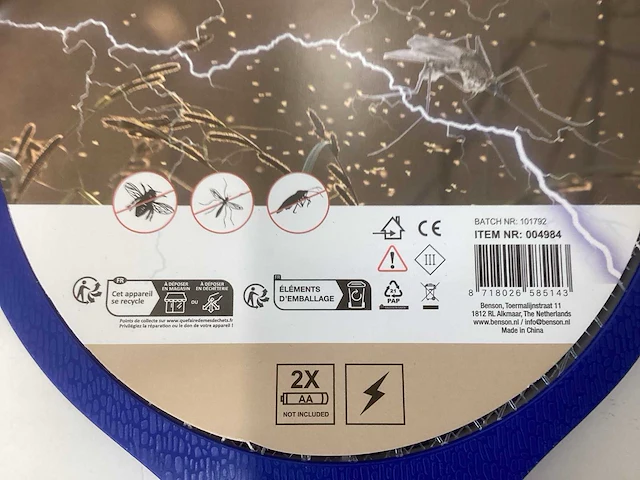 Benson elektrische vliegenmepper (5x) - afbeelding 4 van  5