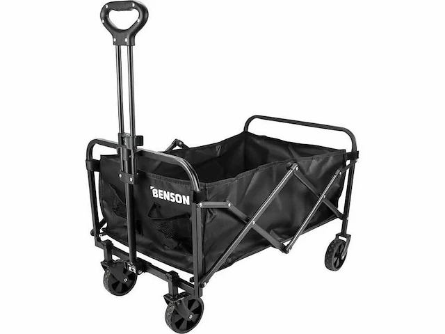 Benson opvouwbare bolderkar - handcart foldable - max. 90kg - zwart - afbeelding 1 van  9