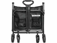 Benson opvouwbare bolderkar - handcart foldable - max. 90kg - zwart - afbeelding 3 van  9