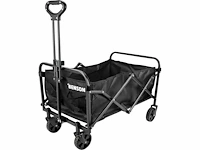Benson opvouwbare bolderkar - handcart foldable - max. 90kg - zwart