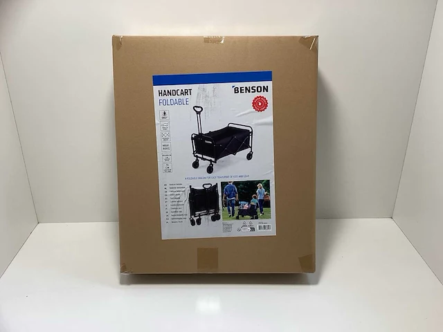 Benson opvouwbare bolderkar - handcart foldable - max. 90kg - zwart - afbeelding 6 van  9