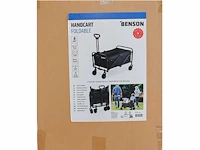 Benson opvouwbare bolderkar - handcart foldable - max. 90kg - zwart - afbeelding 9 van  9