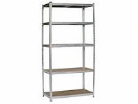 Benson stelling verstelbare planken - 180x90x40 cm - afbeelding 2 van  5