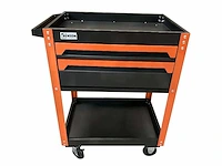 Benson tools gereedschapswagen demonteerbaar / tool trolley - 2 laden - oranje/zwart