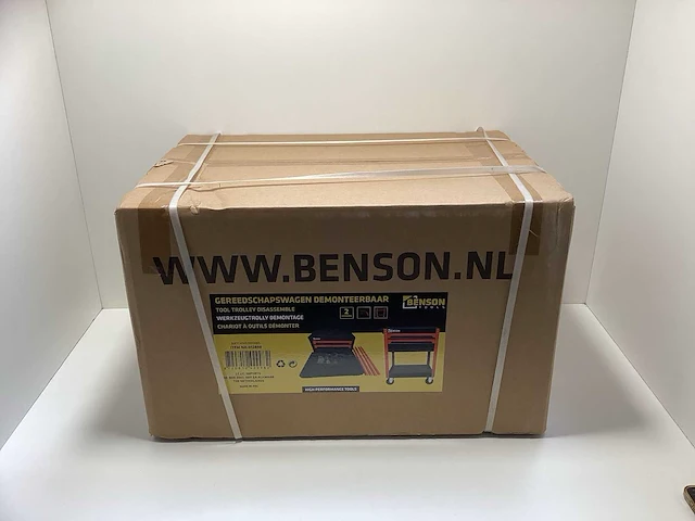 Benson tools gereedschapswagen demonteerbaar / tool trolley - 2 laden - oranje/zwart - afbeelding 2 van  4