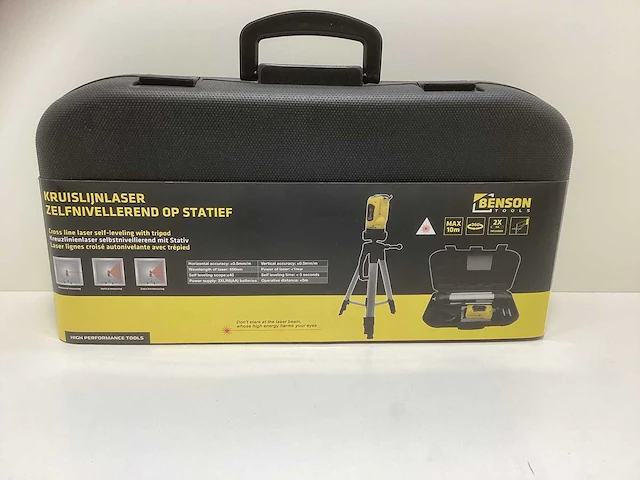 Benson zelfnivellerend bouwlaser - kruislijnlaser met statief - afbeelding 2 van  4