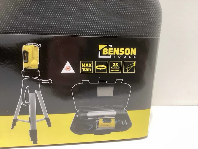 Benson zelfnivellerend bouwlaser - kruislijnlaser met statief - afbeelding 3 van  4