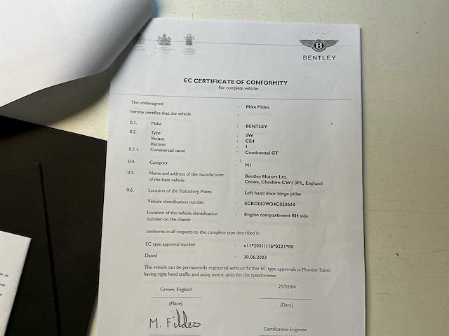 Bentley - continental gt - car - 2004 - afbeelding 11 van  22