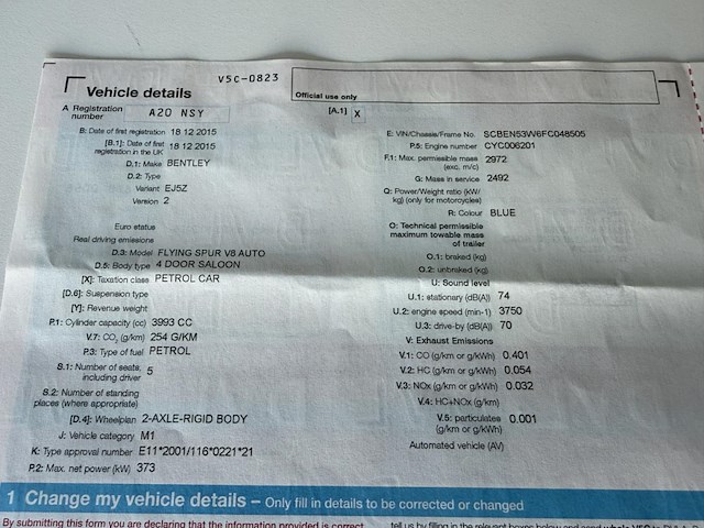 Bentley flying spur v8, 2015 - afbeelding 38 van  44