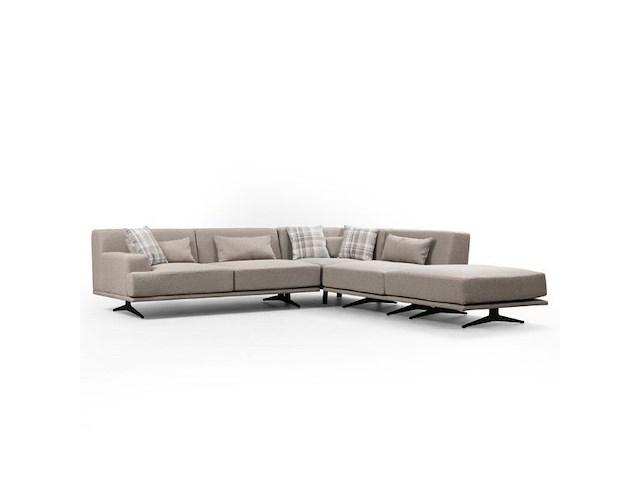 Bentley hoekbank | beukenhout / spaanplaat | beige - afbeelding 3 van  8
