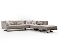 Bentley hoekbank | beukenhout / spaanplaat | beige - afbeelding 3 van  8