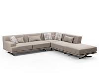 Bentley hoekbank | beukenhout / spaanplaat | beige - afbeelding 4 van  8