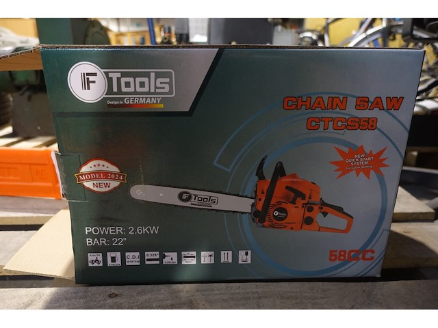 Benzine kettingzaag iftools - afbeelding 2 van  2