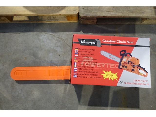 Benzine kettingzaag powertech - afbeelding 1 van  3