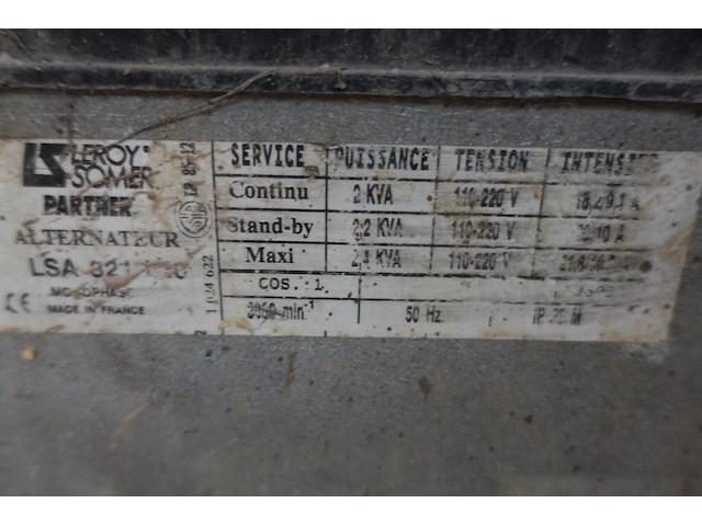 Benzine stroomgroep kubota - afbeelding 2 van  4