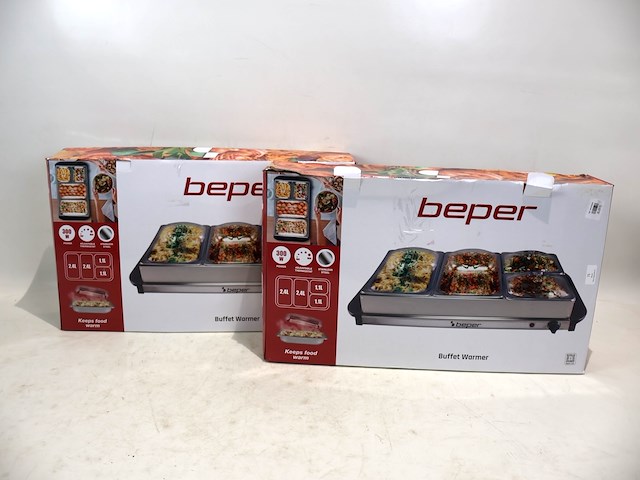 Beper buffetwarmer (x2) - afbeelding 1 van  4