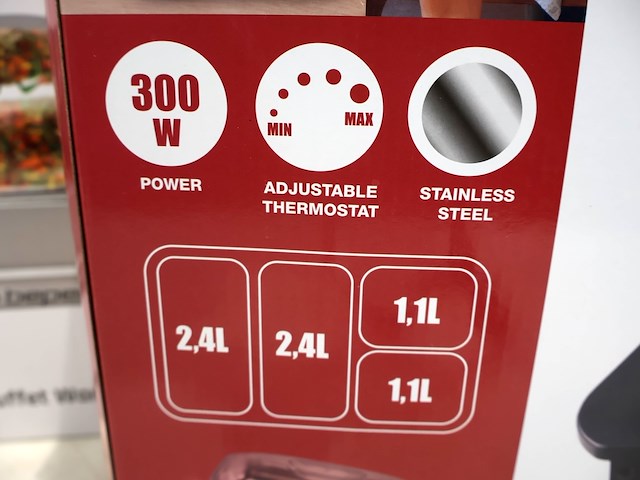 Beper buffetwarmer (x2) - afbeelding 3 van  4