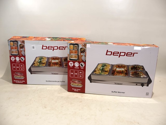 Beper buffetwarmer (x2) - afbeelding 1 van  4