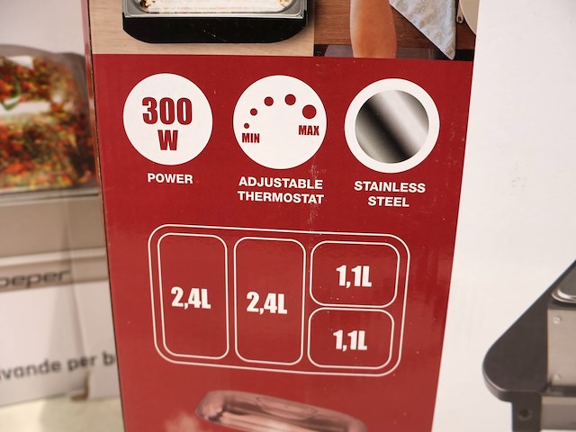 Beper buffetwarmer (x2) - afbeelding 3 van  4