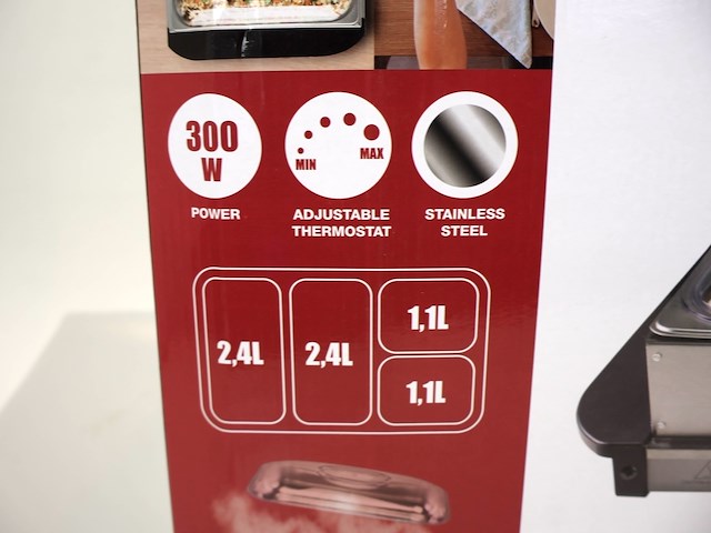 Beper buffetwarmer (x2) - afbeelding 3 van  4