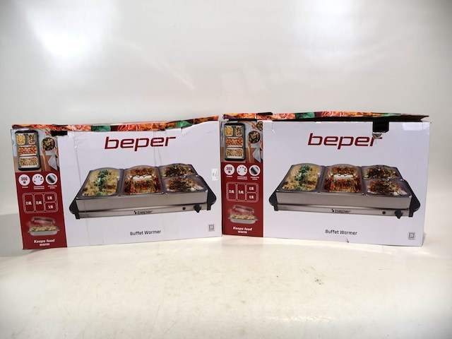 Beper buffetwarmer (x2) - afbeelding 1 van  4