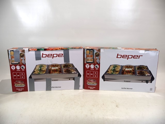 Beper buffetwarmer (x2) - afbeelding 1 van  4