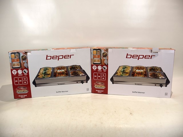 Beper buffetwarmer (x2) - afbeelding 1 van  4