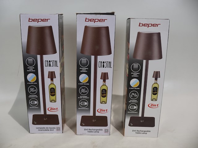 Beper tafellamp (x3) - afbeelding 1 van  3