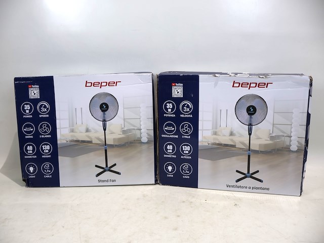 Beper ventilator op voet (x2) - afbeelding 1 van  3
